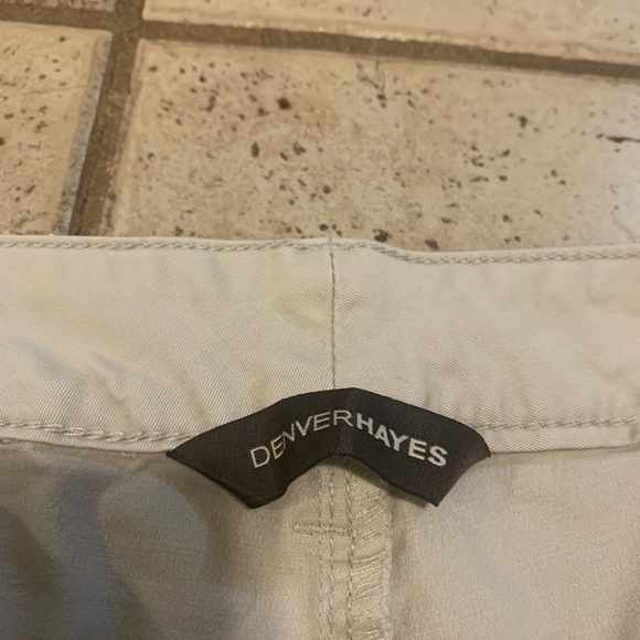 Denver Hayes Mia Mid-Rise Cropped Khaki Pants - Size 16 - Picture 2 of 8